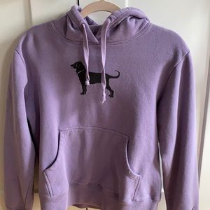 the black dog purple sweatshirt